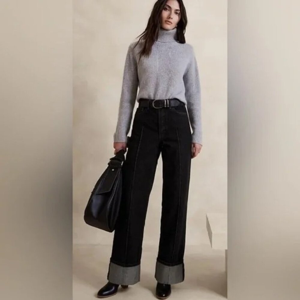 Banana Republic - The Pintuck Jean - Black Wash